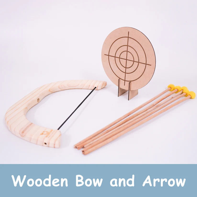 MoonToys- Handmade Wooden Bow and Arrow Set