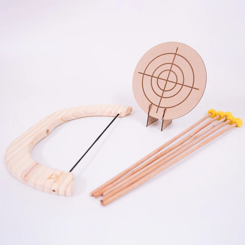 MoonToys- Handmade Wooden Bow and Arrow Set