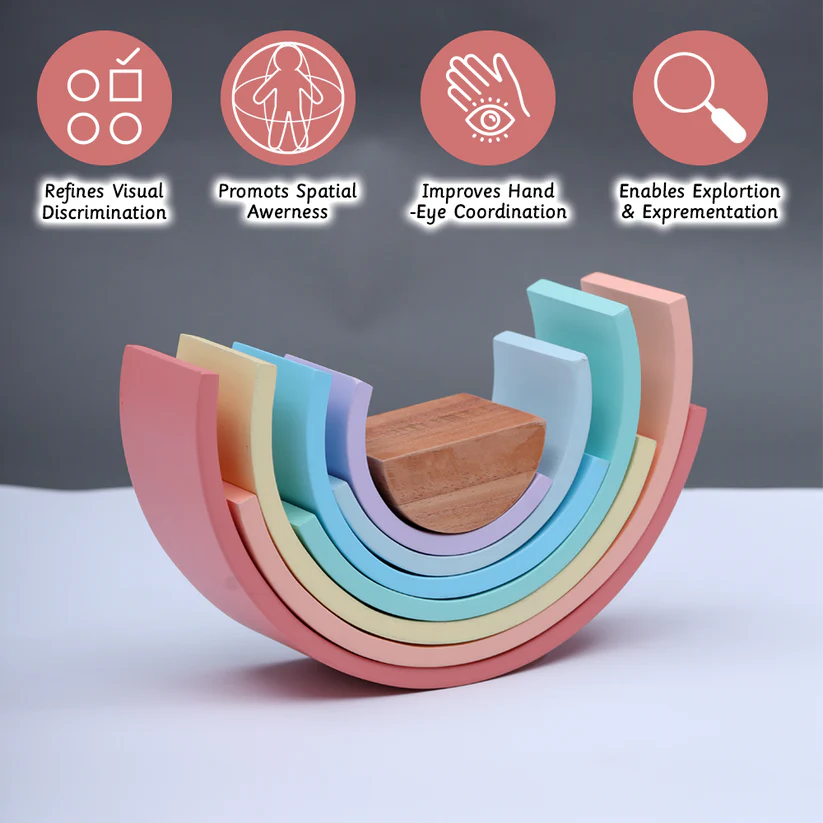 Ariro Rainbow Stacker - Small (8 Pieces)