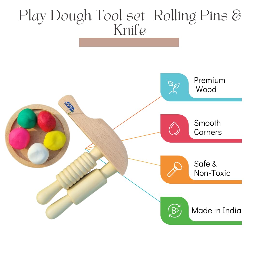 Nesta Toys Montessori-Inspired Sensory Tools: Bin Tools (6 Pcs), Bin Tools with Tray (7 Pcs), Sand Writing Tray, Dough Tool Set