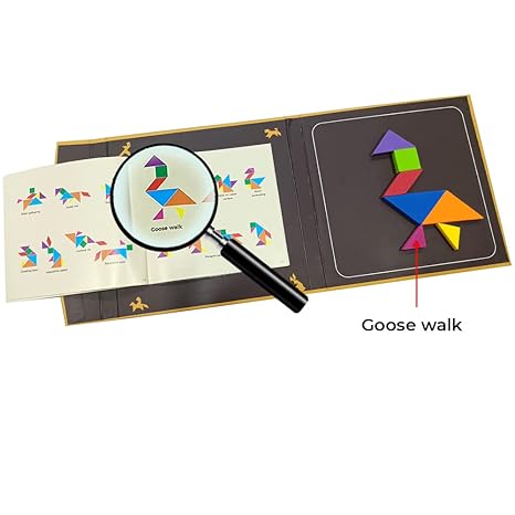 Pelikas Toyz Tangram Magnetic Tile Puzzle Game - Aaram Parents