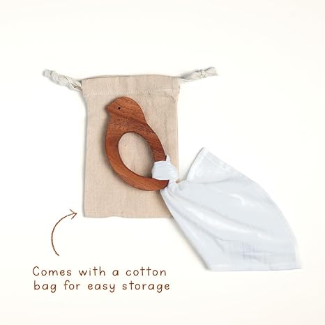 Gubbachhi Teether with Swaddle Gift Set - Aaram Parents
