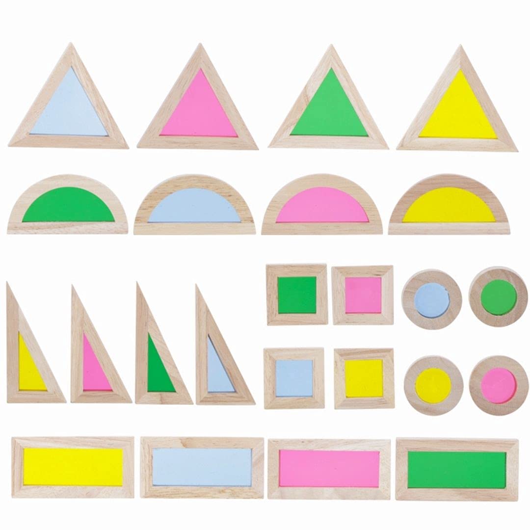 Nesta Toys - Wooden Rainbow Building Blocks (24 Blocks)