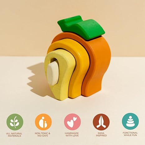 Gubbachhi Fruit Stackers- 2 Variants (Mango & Pomegranate) - Aaram Parents