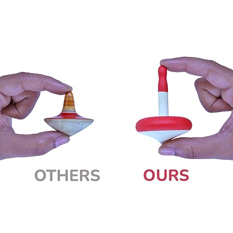 Shumee Wooden Spinning Top Toy - Aaram Parents