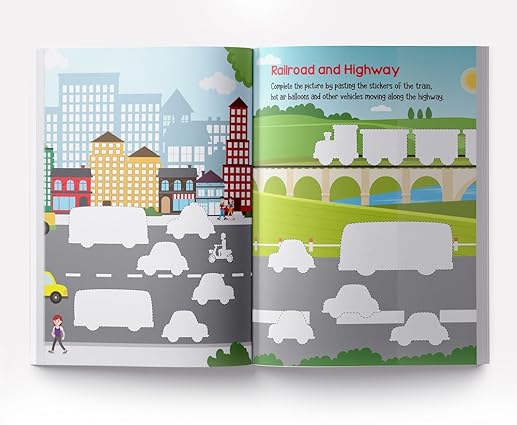 My First Transport Sticker Book: Exciting Sticker Book With 100 Stickers - Aaram Parents