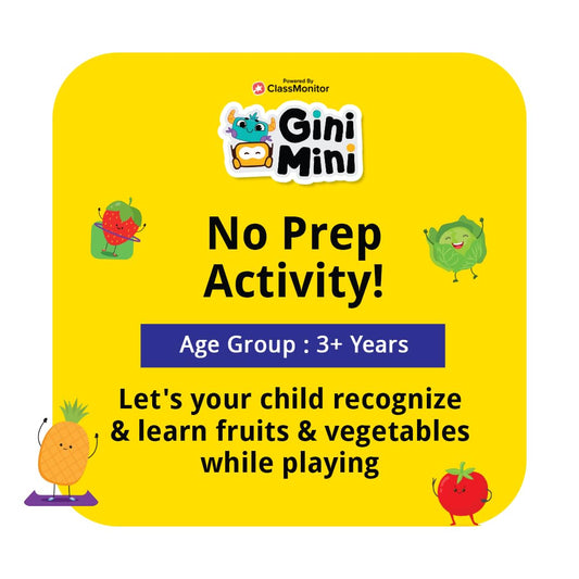 GiniMini Fruits & Vegetables Puzzles