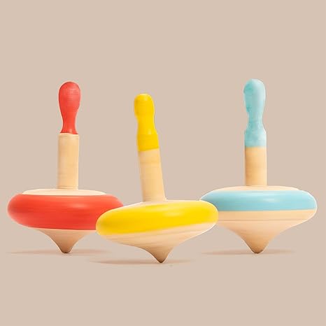 Shumee Wooden Spinning Top Toy - Aaram Parents