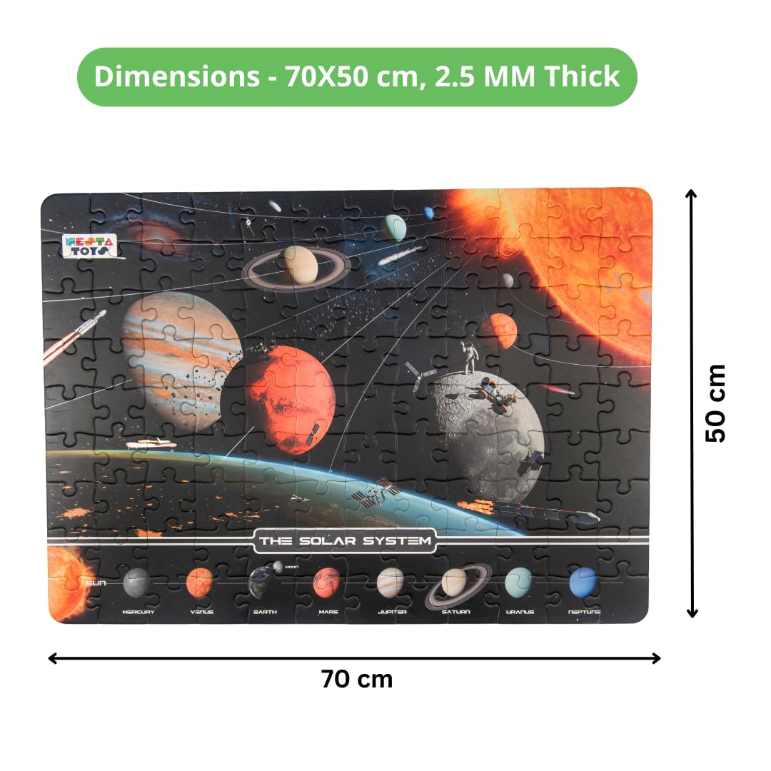 Nesta Toys - Educational Jumbo Jigsaw Puzzles (108 Pcs) - 4 Variants: Periodic Table, Solar System, World Map & Aquatic Life