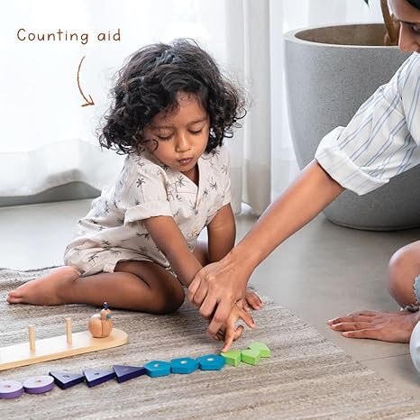 Gubbachhi Mayura Wooden Shape Sorter Toy - Aaram Parents