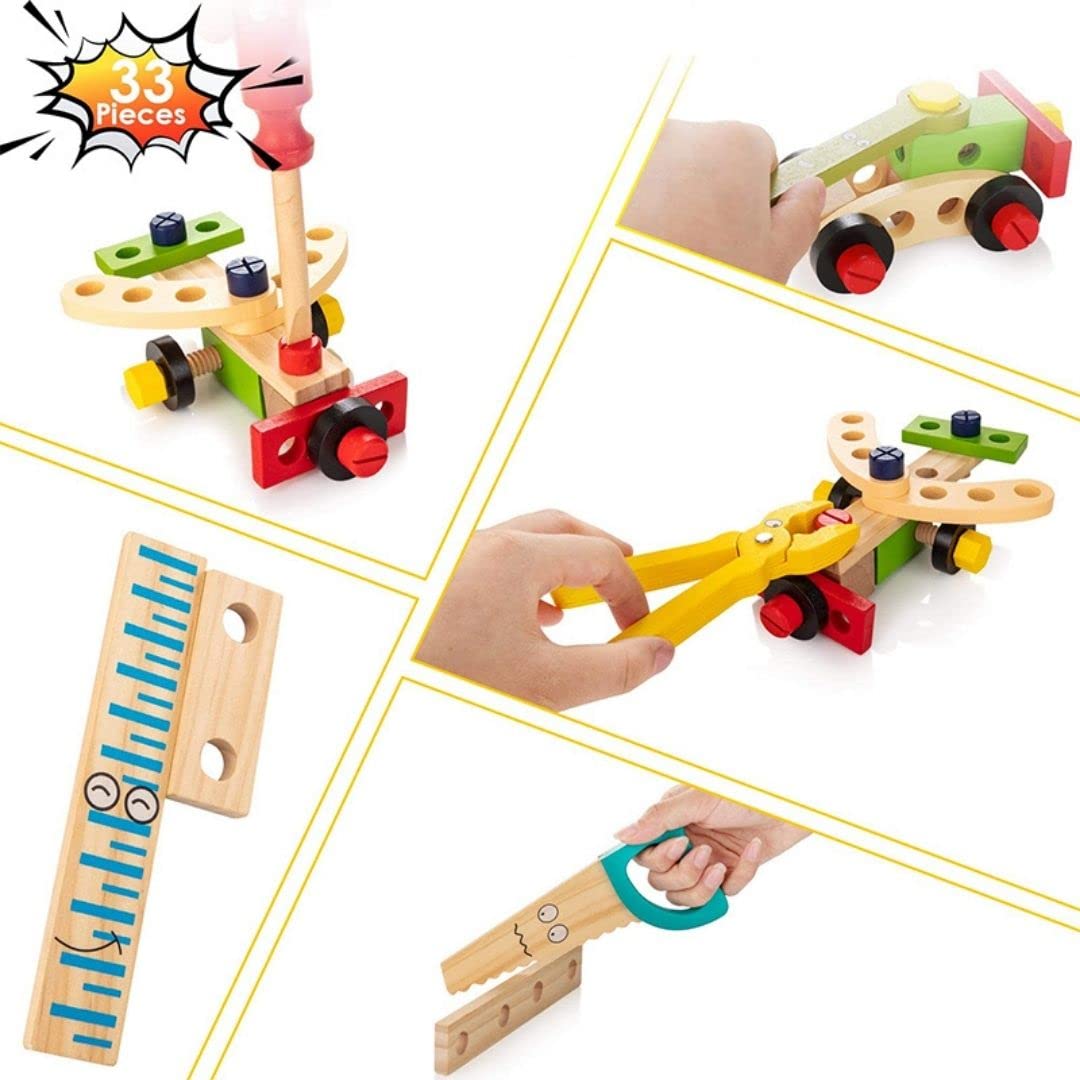 Nesta Toys - Wooden Tool Kit Set with Tool Box