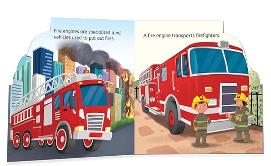 My First Shaped Board Books For Children: Transport - Fire Engine - Aaram Parents