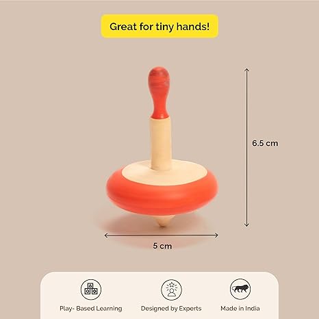 Shumee Wooden Spinning Top Toy - Aaram Parents