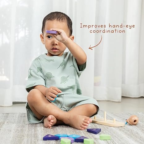 Gubbachhi Mayura Wooden Shape Sorter Toy - Aaram Parents