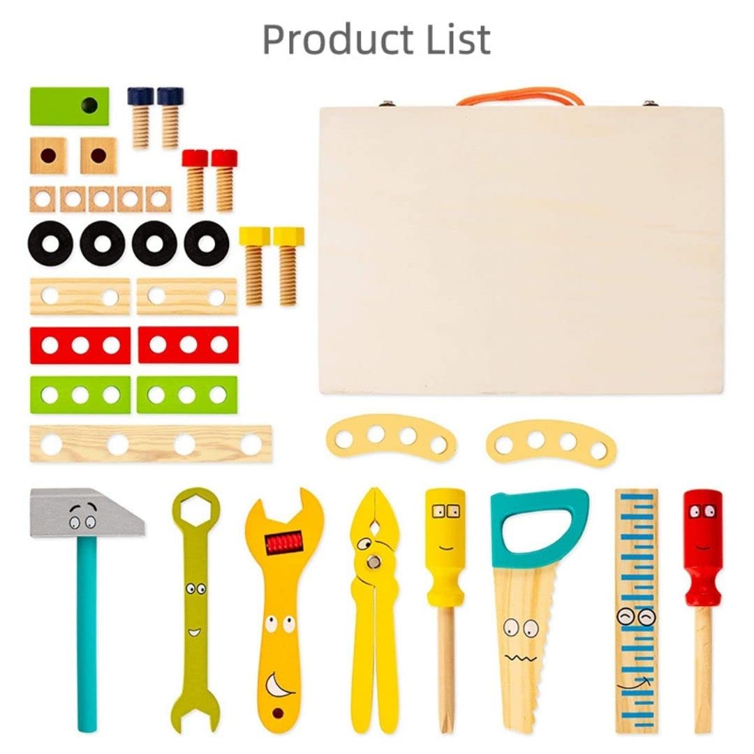 Nesta Toys - Wooden Tool Kit Set with Tool Box