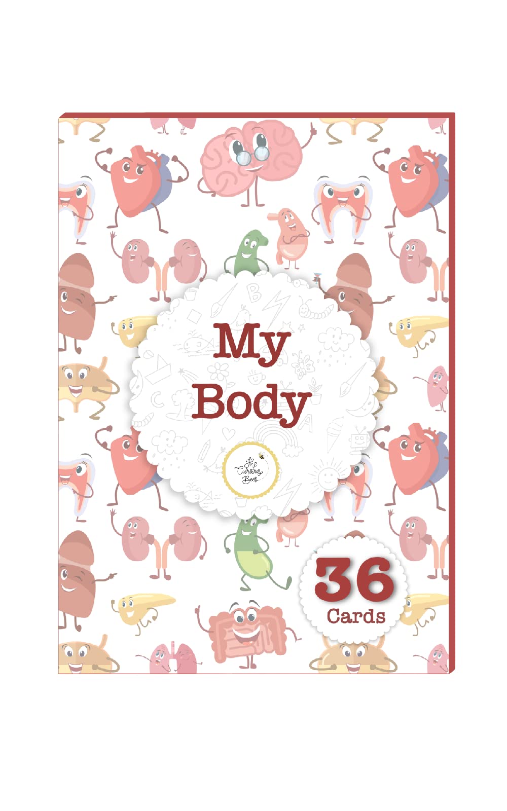 The Curious Bees - High Contrast New Born Anti-Glare Cards | 24 Objects for Visual Stimulation, Cognitive & Sensory Development of 0-6 Month Old Infants