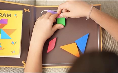Pelikas Toyz Tangram Magnetic Tile Puzzle Game - Aaram Parents