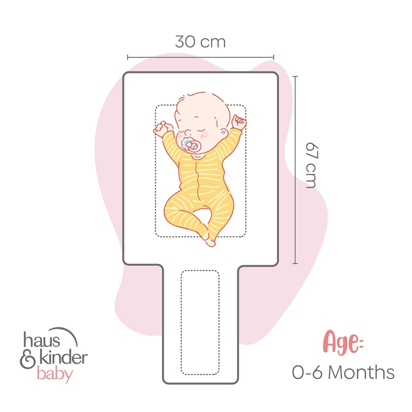 Haus & Kinder 3 in 1 Baby Sleeping Bag & Carry Nest