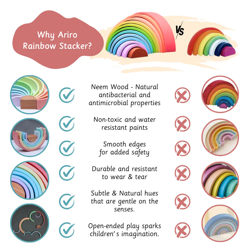 Ariro Rainbow Stacker - Small (8 Pieces)