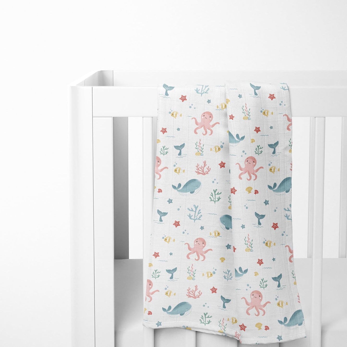 Haus & Kinder Muslin Swaddles For Newborn Pack Of 3 | 100% Cotton Baby Swaddle Blankets | Soft, Breathable, Lightweight, Organic | 100X100 Cm Citrus Groove Collection (Multicolor)