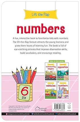 Lift the Flap - Numbers : Early Learning Novelty Board Book For Children - Aaram Parents