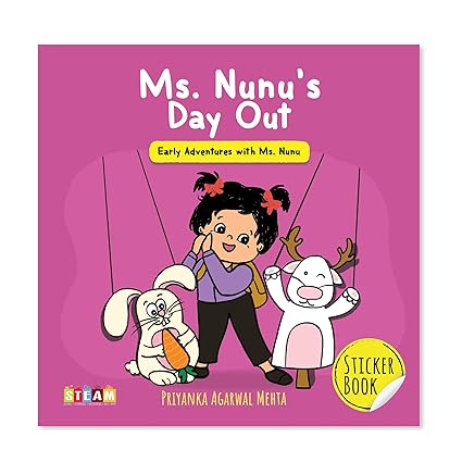 Ms. Nunu's Day Out: Sticker Book for Kids - Aaram Parents