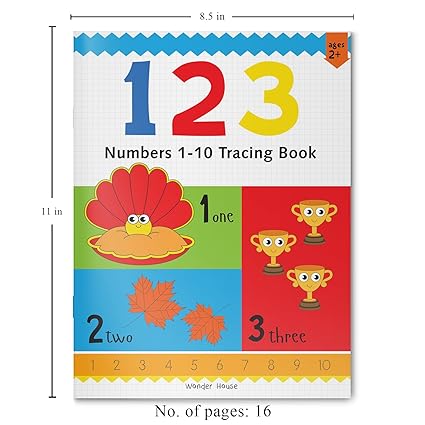 Preschool Activity Book: 123 - Numbers 1-10 Tracing Book For Kids - Aaram Parents