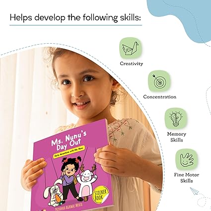 Ms. Nunu's Day Out: Sticker Book for Kids - Aaram Parents