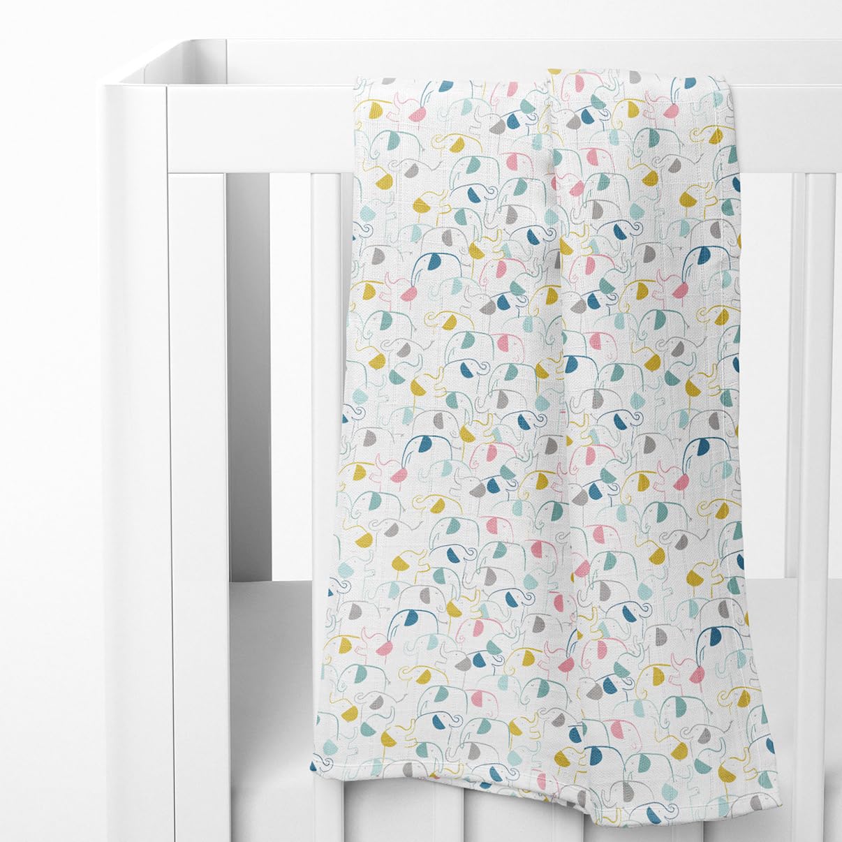 Haus and Kinder 100% Cotton Muslin Swaddles Wrap For Newborn Baby - Soft Swaddle Cloth For New Born, Muslin Baby Swaddle Wrap For New Born, New Born Swaddle, 100X100 Cm, Pack Of 5, Nautical Collection
