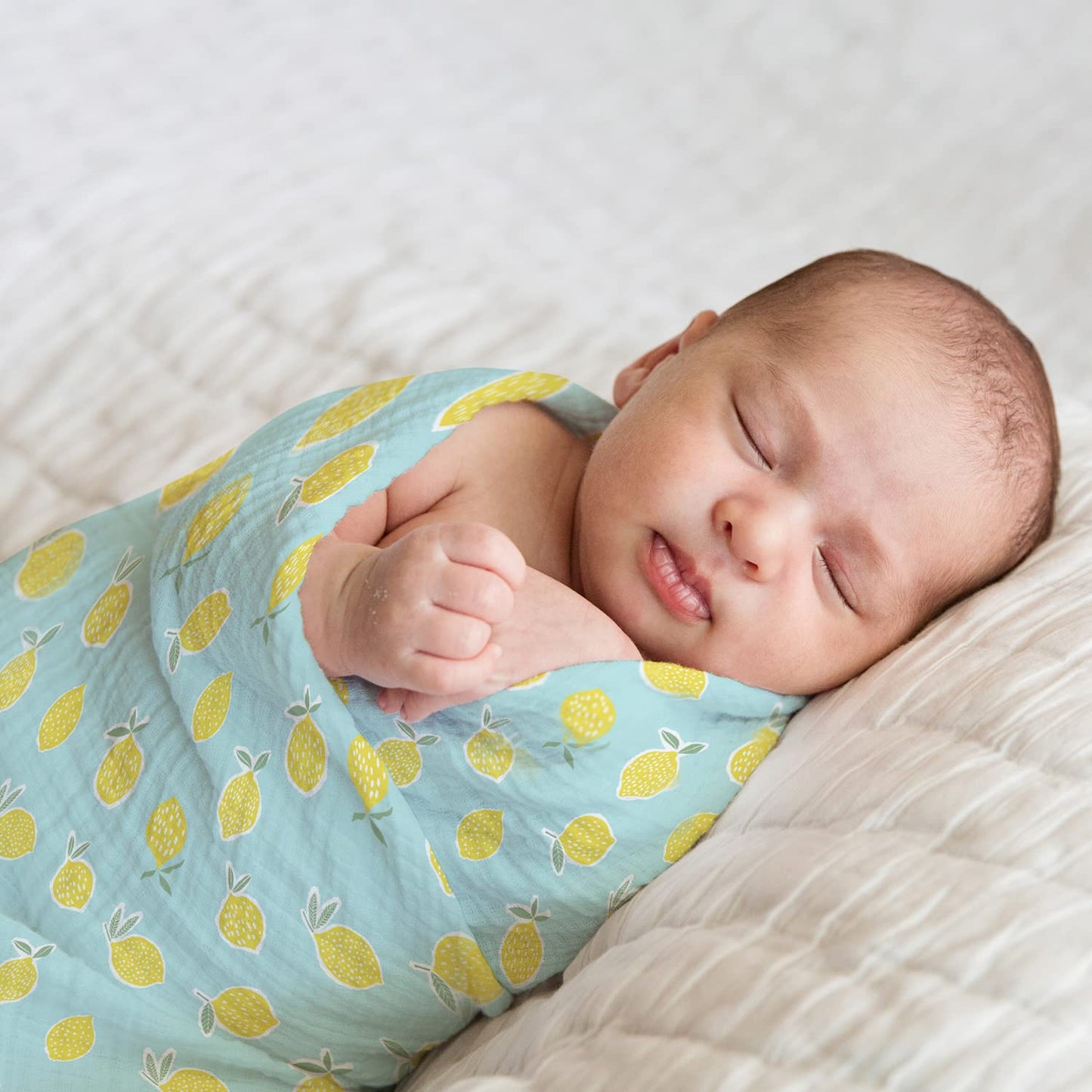 Haus and Kinder 100% Cotton Muslin Swaddles Wrap For Newborn Baby - Soft Swaddle Cloth For New Born, Muslin Baby Swaddle Wrap For New Born, New Born Swaddle, 100X100 Cm, Pack Of 5, Nautical Collection