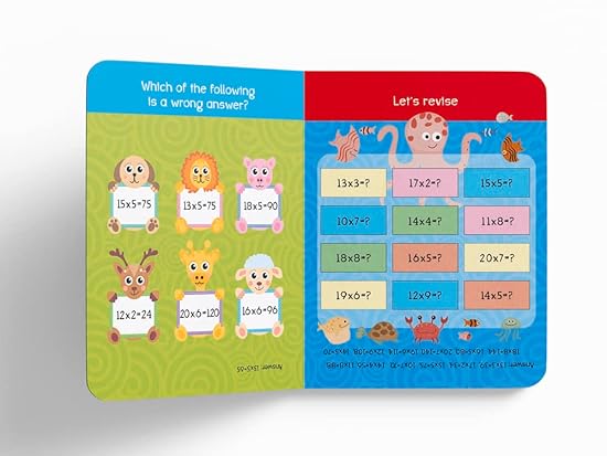 My First Padded Board Books of Times Table: Multiplication Tables From 1 - 20 - Aaram Parents