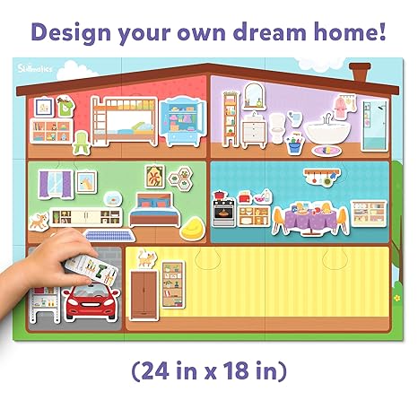 Skillmatics Creative Toy Magnetopia - 2 Variants- Design Your Home/ City - Aaram Parents