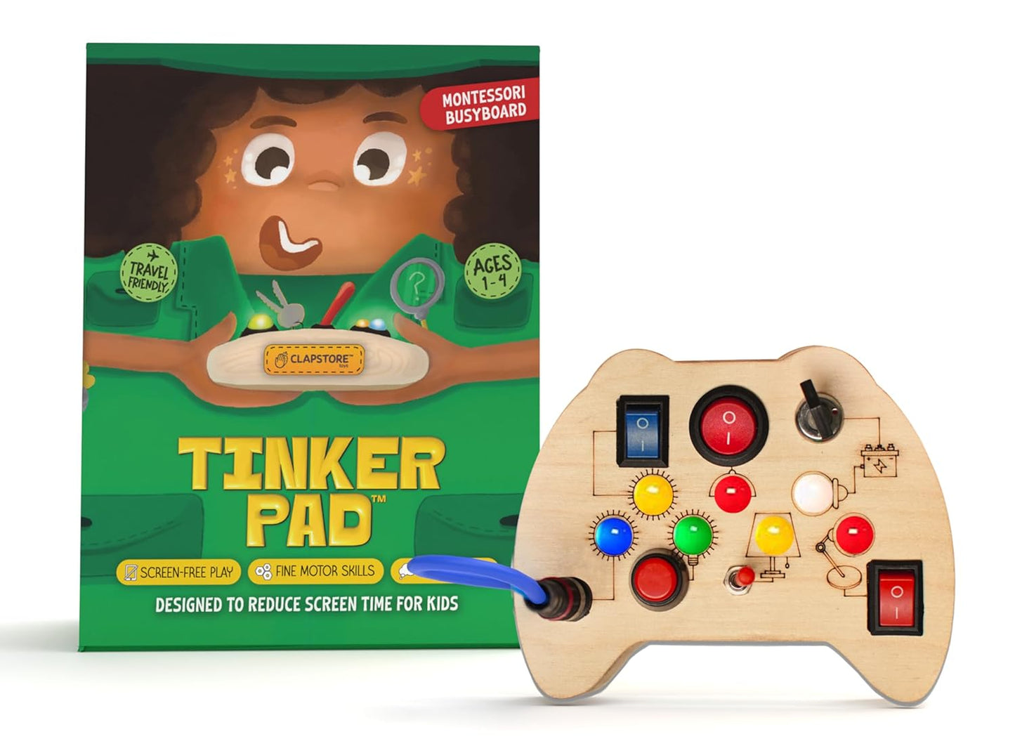 Clapstore Toys Tinker Pad Montessori Busy Board - Aaram Parents