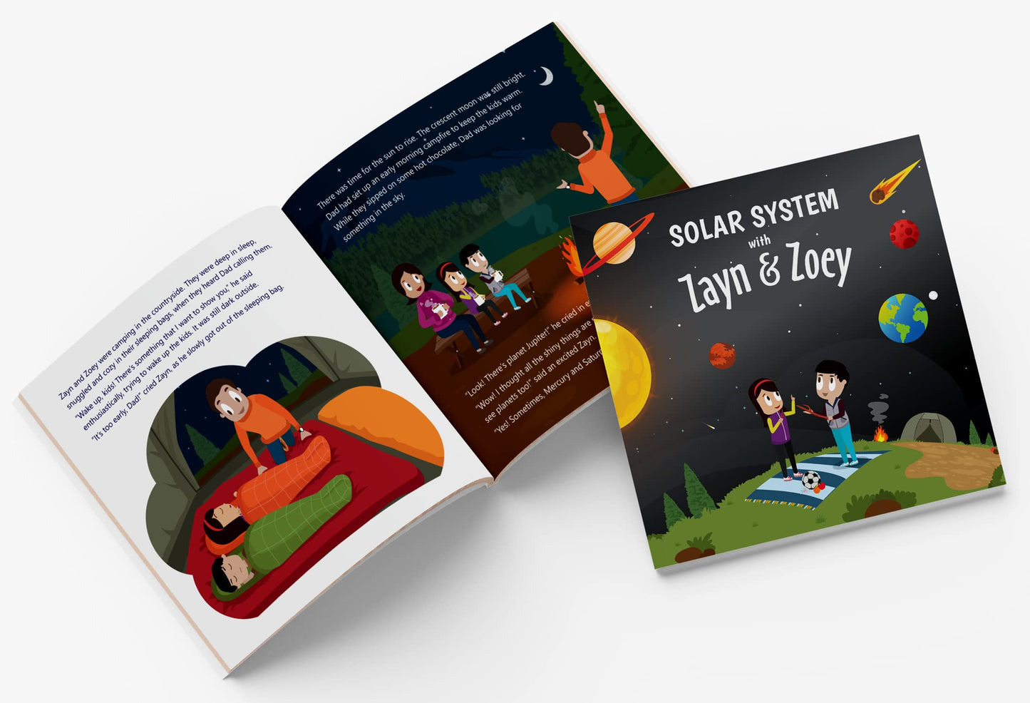 Zayn and Zoey Solar System Kids Story Book for Early Learning - Children's Educational Picture Book, English Language (Ages 3 to 5 Years)