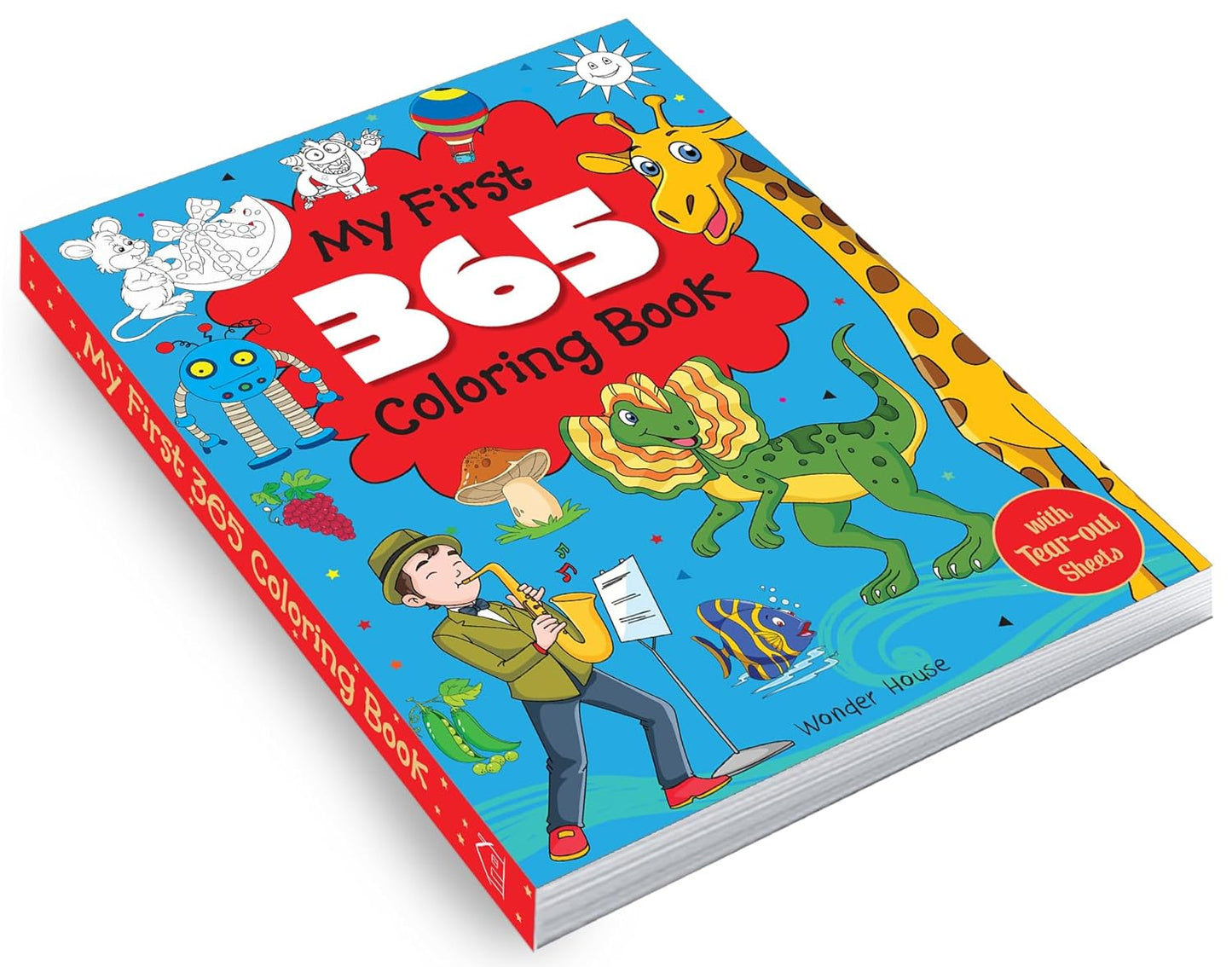 My First 365 Coloring Book: Jumbo Coloring Book For Kids (With Tear Out Sheets)