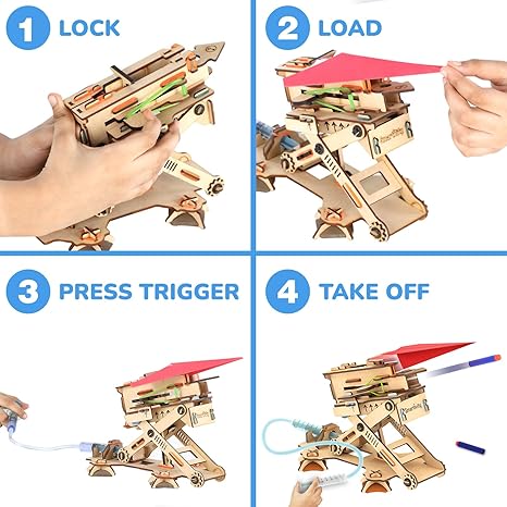 Smartivity 2-in-1 Hydraulic Aeroplane & Dart Launcher - Aaram Parents