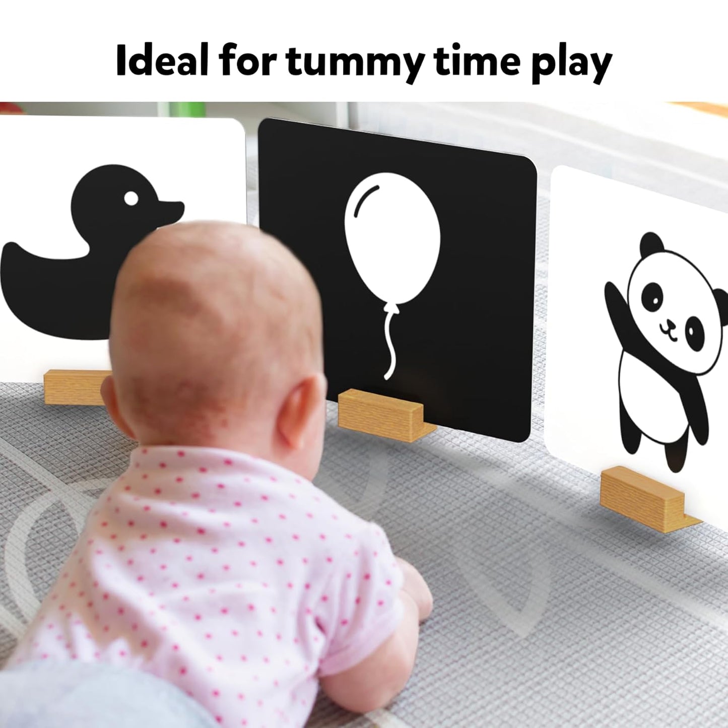 Skillmatics Large Flash Cards for Babies & Infants - High Contrast, 60 Pictures, Language_Skills, Visual Stimulation & Sensory Development, Travel Friendly, Gifts for Infants 0 to 12 Months Kids