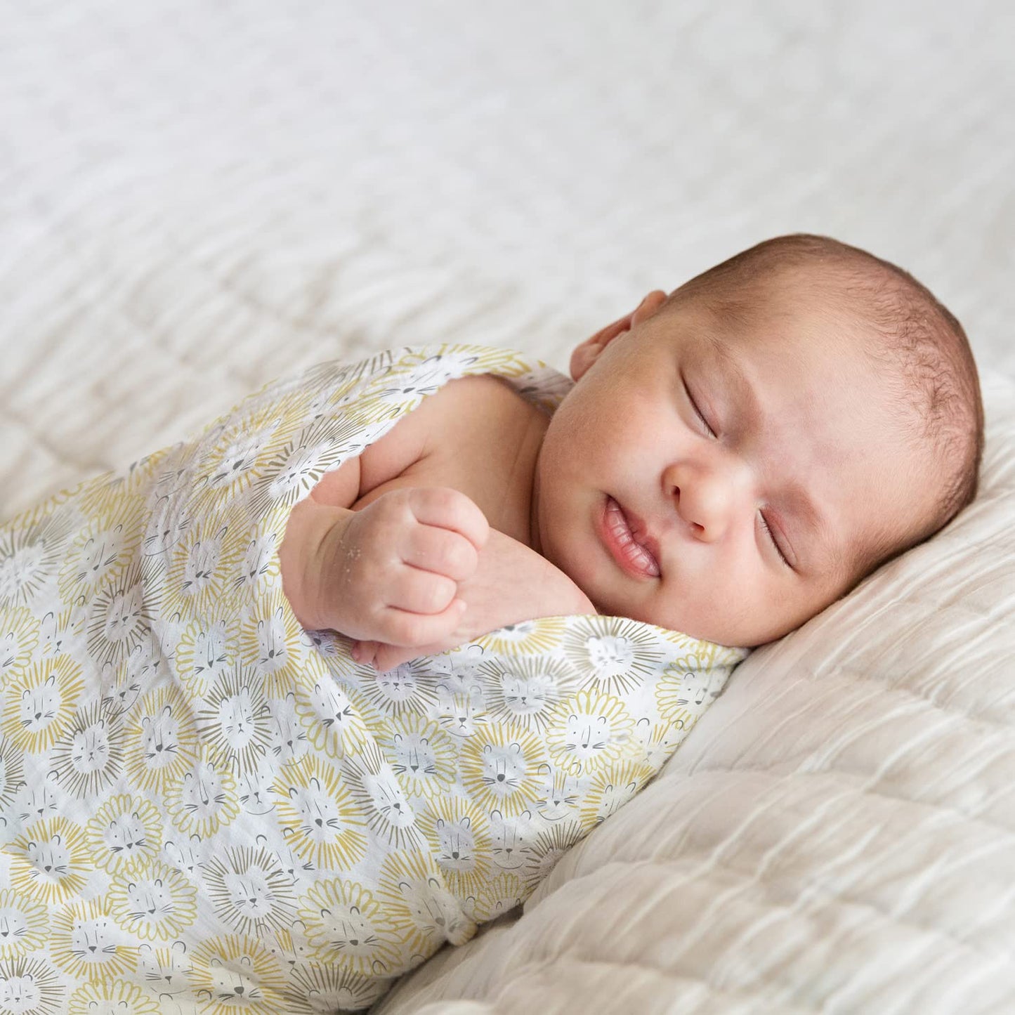 Haus and Kinder 100% Cotton Muslin Swaddles Wrap For Newborn Baby - Soft Swaddle Cloth For New Born, Muslin Baby Swaddle Wrap For New Born, New Born Swaddle, 100X100 Cm, Pack Of 5, Nautical Collection