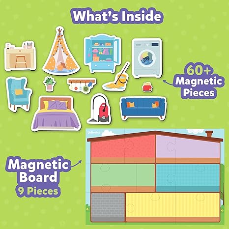 Skillmatics Creative Toy Magnetopia - 2 Variants- Design Your Home/ City - Aaram Parents