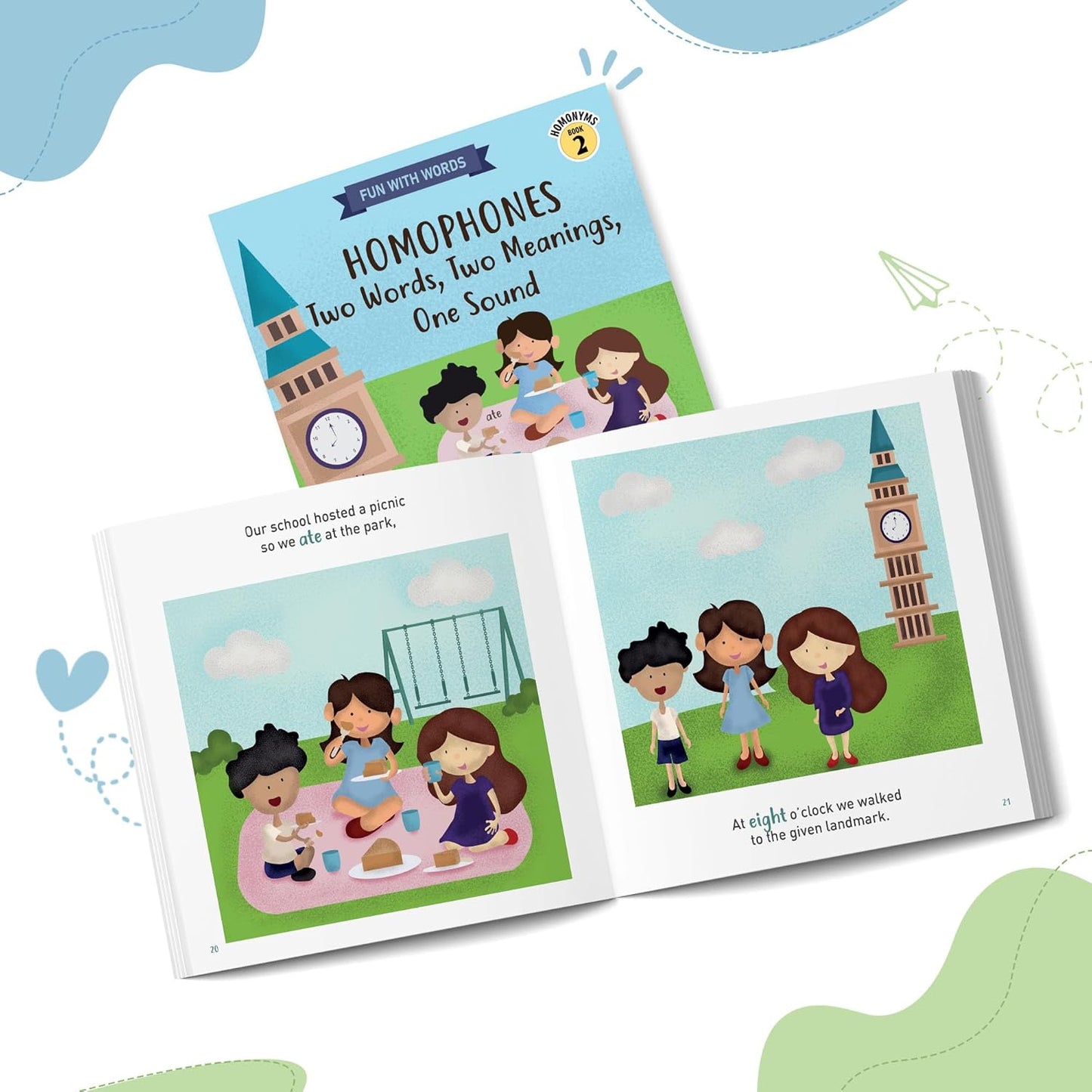 Homophones: Two Words, Two Meanings, One Sound: Picture Book for Kids | Improve Vocabulary & Spelling | Fun Learning Book for Preschool & Kindergarten Children (Ages 3-8)