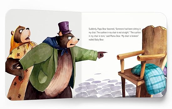 My first Illustrated Fairytale Board Book - Goldilocks and the Three Bears Board Book - Aaram Parents