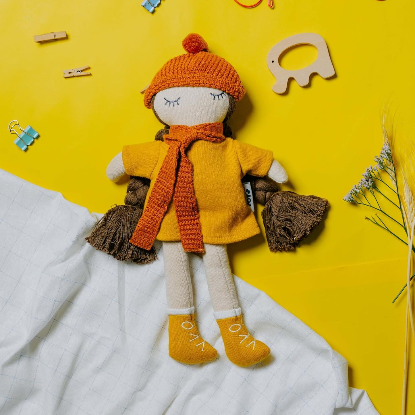 Nesta Toys- Knitted Cotton Soft Toy Doll