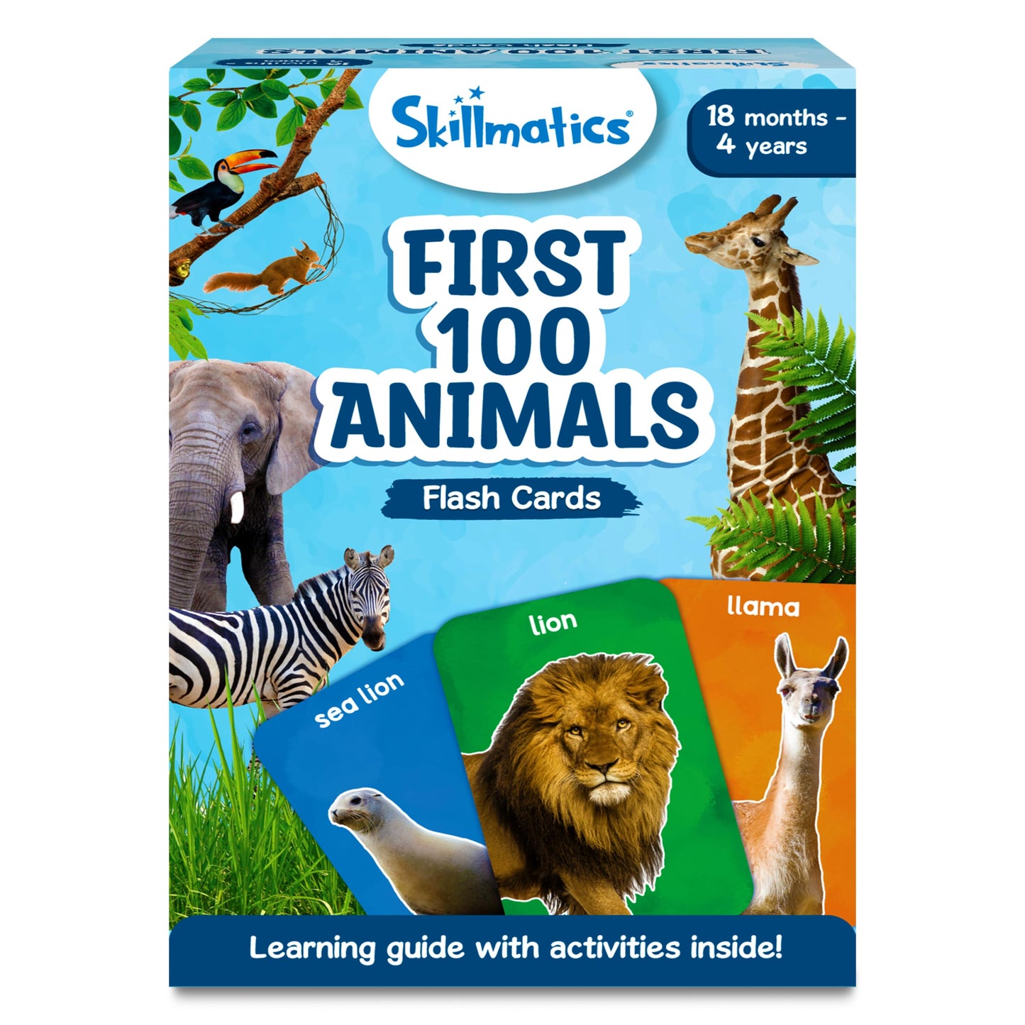 Skillmatics Large Flash Cards for Babies & Infants - High Contrast, 60 Pictures, Language_Skills, Visual Stimulation & Sensory Development, Travel Friendly, Gifts for Infants 0 to 12 Months Kids