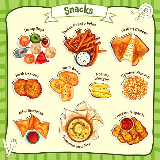 Skillmatics Pretend Play Playset - 100 Most Real Play Foods