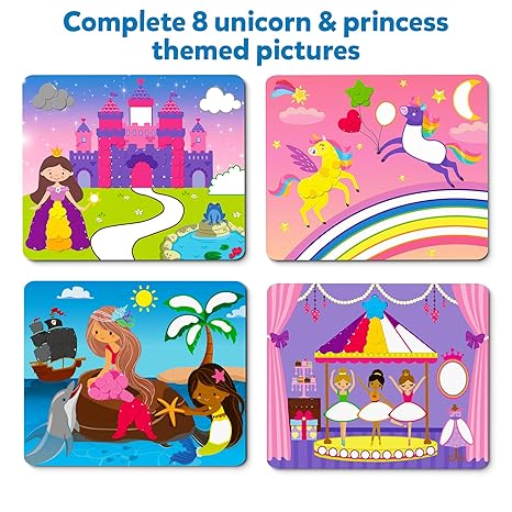Skillmatics Dot It! Unicorn & Princesses Sticker Craft Kit - Aaram Parents