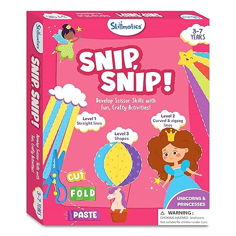 Skillmatics Art & Craft Kit - Snip, Snip Unicorns & Princesses - Aaram Parents