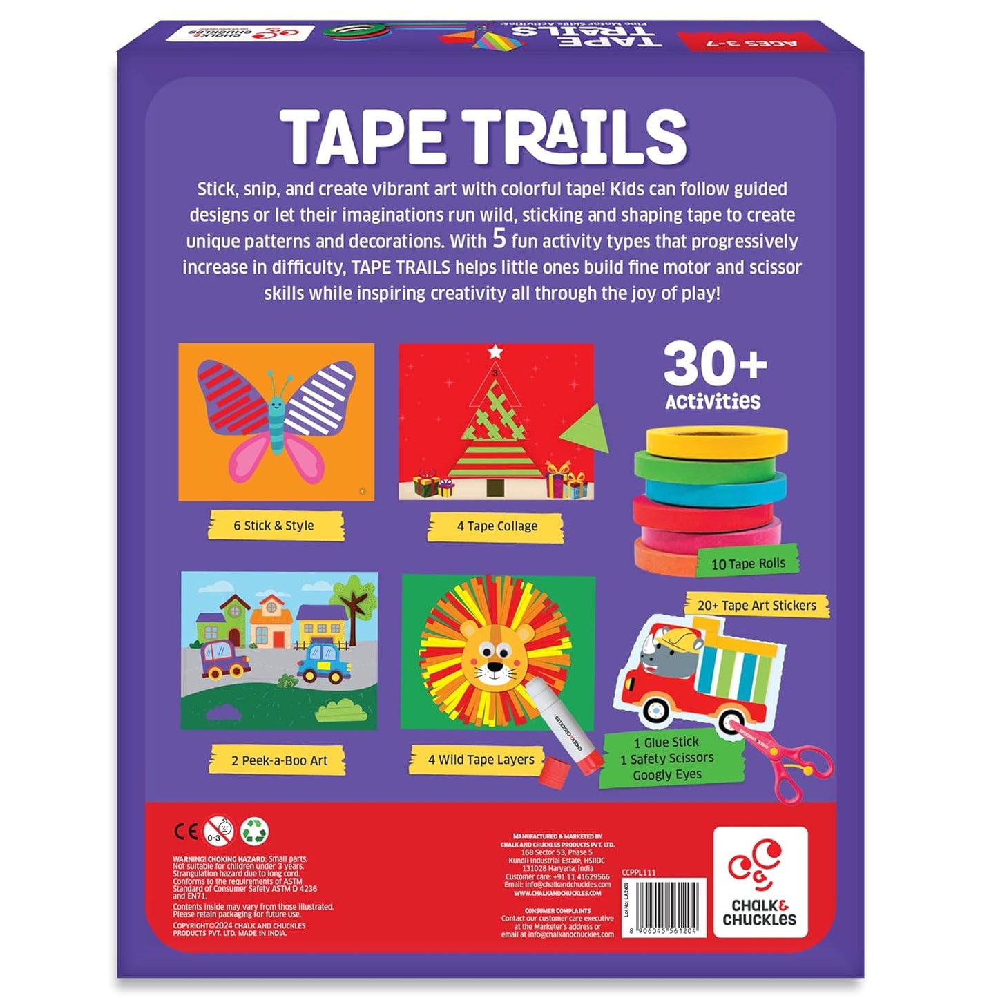 Chalk & Chuckles- Tape Trails