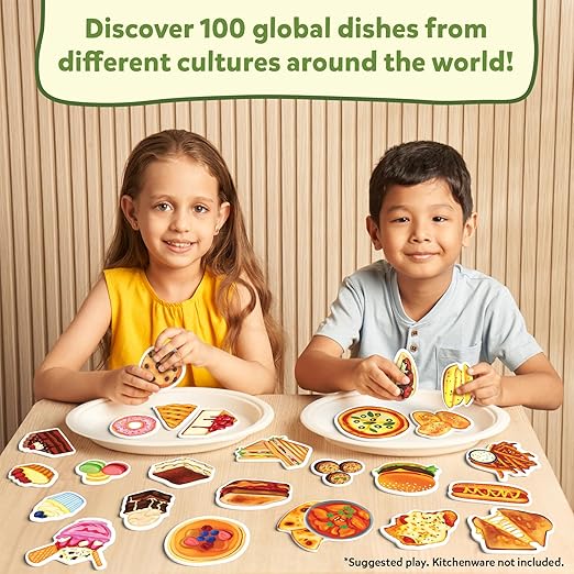 Skillmatics Pretend Play Playset - 100 Most Real Play Foods