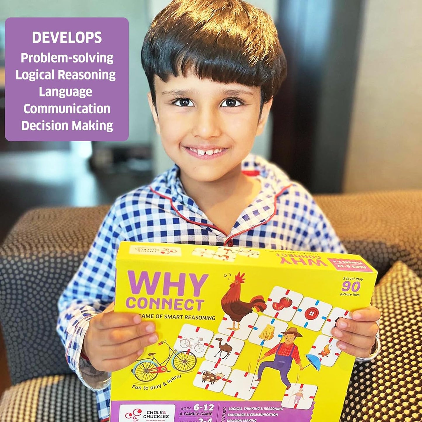 Chalk & Chuckles- Why Connect Board Game