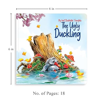 My first Illustrated Fairytale Board Book - The Ugly Duckling Board Book - Aaram Parents